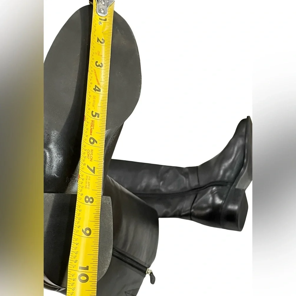Black Leather Boots, Talbots, Size 8.5